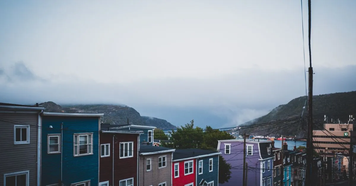 Borrowing in Newfoundland and Labrador - colourful row houses in St Johns