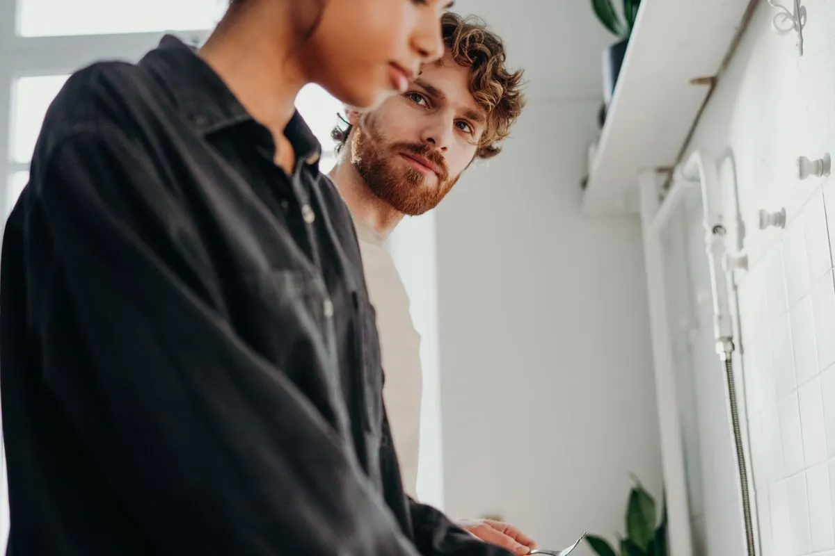 Couple who share a joint mortgage at home together