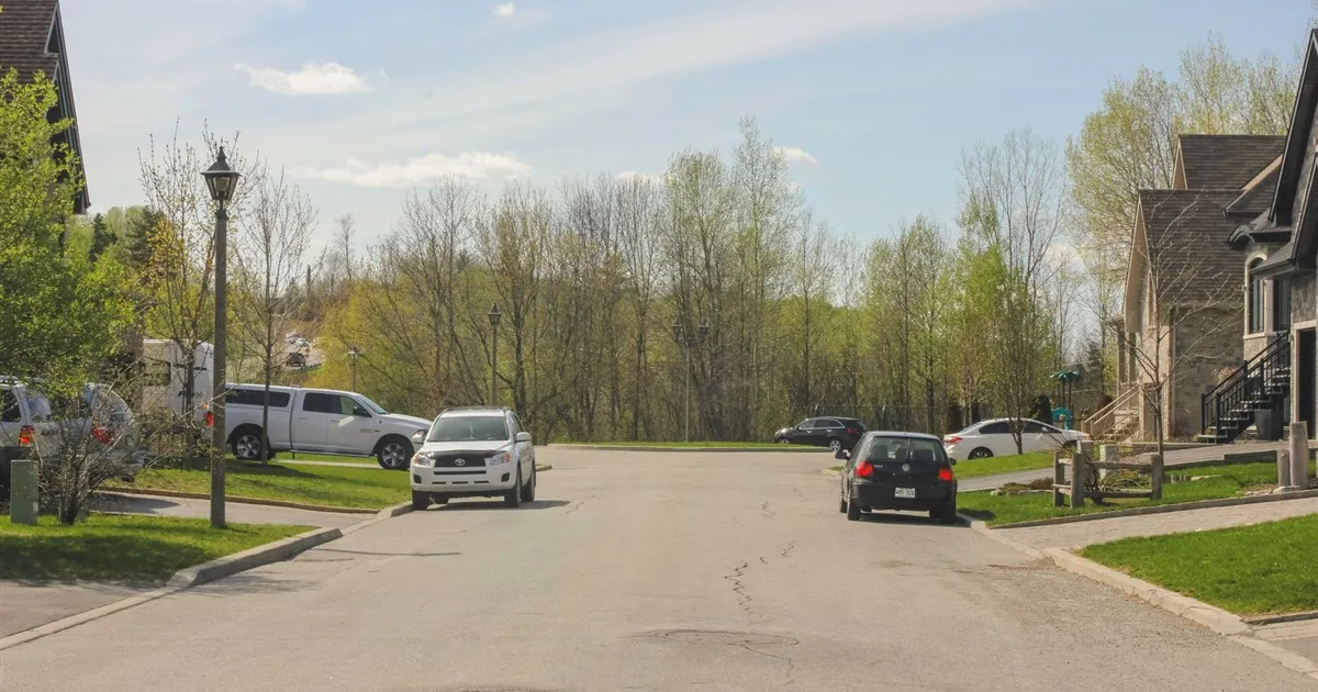 Mortgage refinancing on a Canadian street