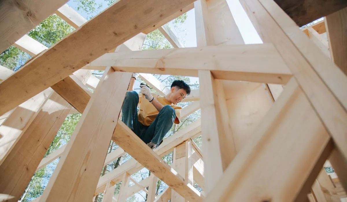 Carpenter framing a secondary suite eligible for the secondary suite loan program
