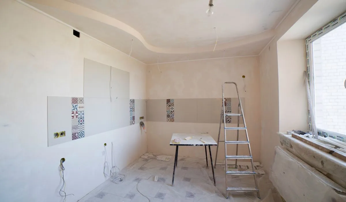 Suite renovation in progress funded by a secondary suite loan