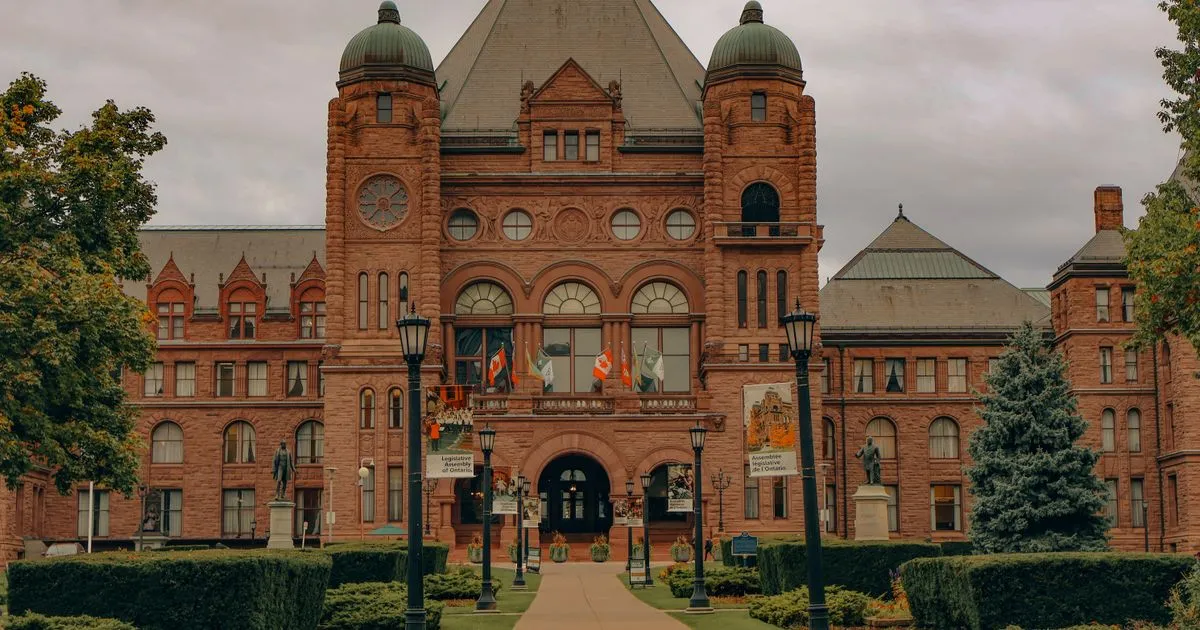 Bad credit personal loans Ontario - Ontario Legislative Building at Queens Park in Toronto